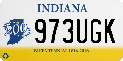 IN license plate 973UGK