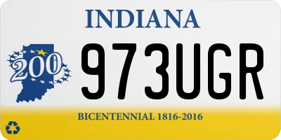 IN license plate 973UGR