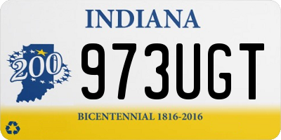 IN license plate 973UGT