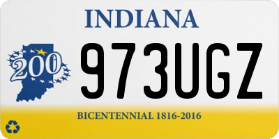 IN license plate 973UGZ