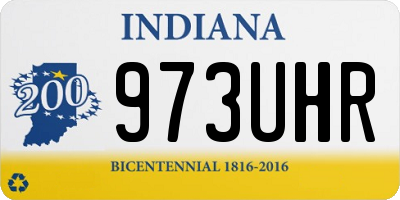 IN license plate 973UHR