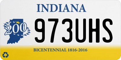 IN license plate 973UHS