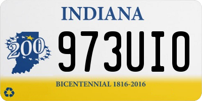 IN license plate 973UIO