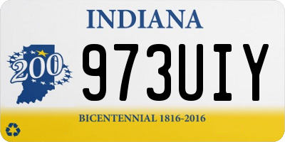 IN license plate 973UIY