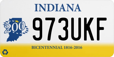 IN license plate 973UKF