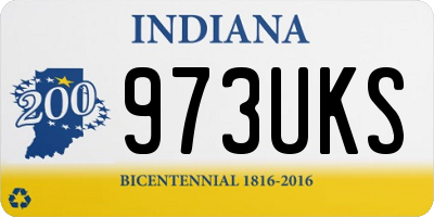 IN license plate 973UKS
