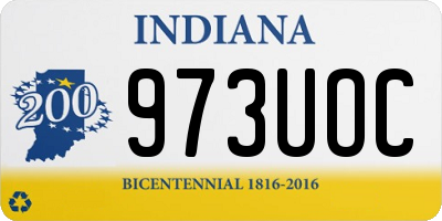 IN license plate 973UOC