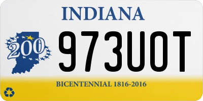 IN license plate 973UOT
