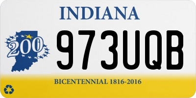IN license plate 973UQB