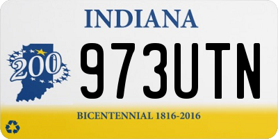 IN license plate 973UTN