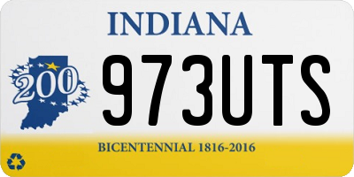 IN license plate 973UTS