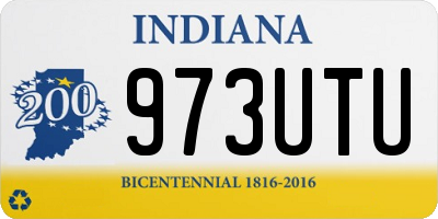 IN license plate 973UTU