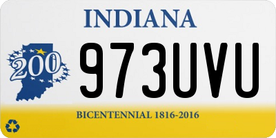 IN license plate 973UVU
