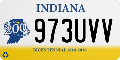 IN license plate 973UVV
