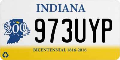 IN license plate 973UYP