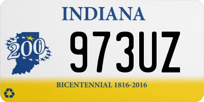 IN license plate 973UZ