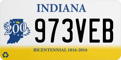 IN license plate 973VEB