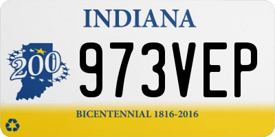 IN license plate 973VEP