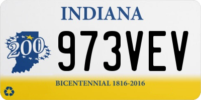 IN license plate 973VEV