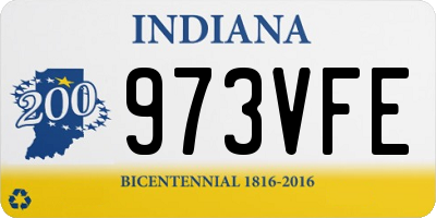 IN license plate 973VFE