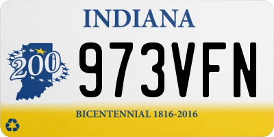 IN license plate 973VFN