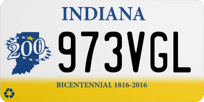 IN license plate 973VGL