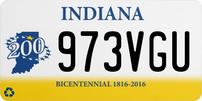 IN license plate 973VGU