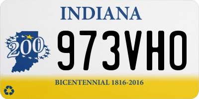 IN license plate 973VHO
