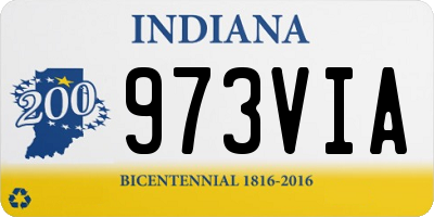 IN license plate 973VIA