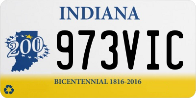 IN license plate 973VIC