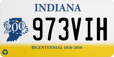 IN license plate 973VIH