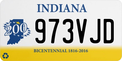 IN license plate 973VJD