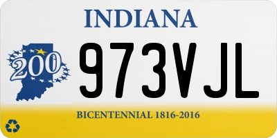 IN license plate 973VJL