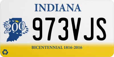 IN license plate 973VJS