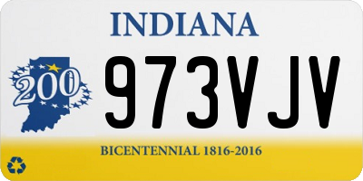 IN license plate 973VJV