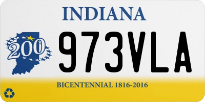 IN license plate 973VLA