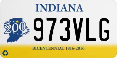 IN license plate 973VLG