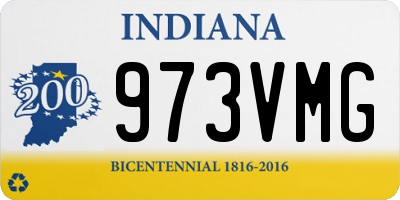 IN license plate 973VMG