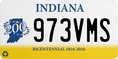 IN license plate 973VMS