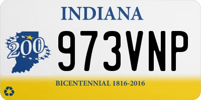 IN license plate 973VNP