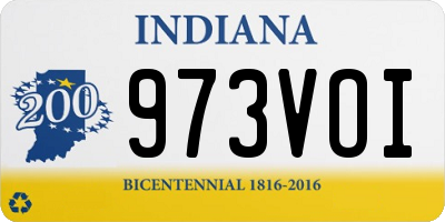 IN license plate 973VOI
