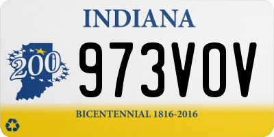 IN license plate 973VOV