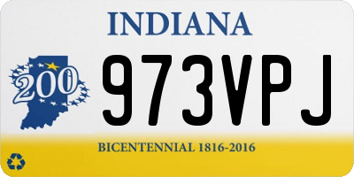 IN license plate 973VPJ