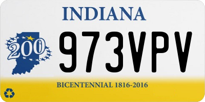 IN license plate 973VPV