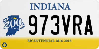 IN license plate 973VRA