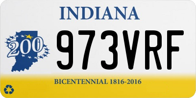 IN license plate 973VRF
