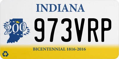 IN license plate 973VRP