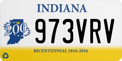 IN license plate 973VRV