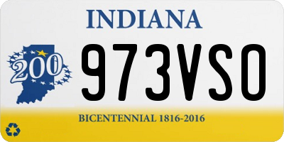 IN license plate 973VSO