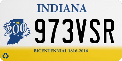 IN license plate 973VSR